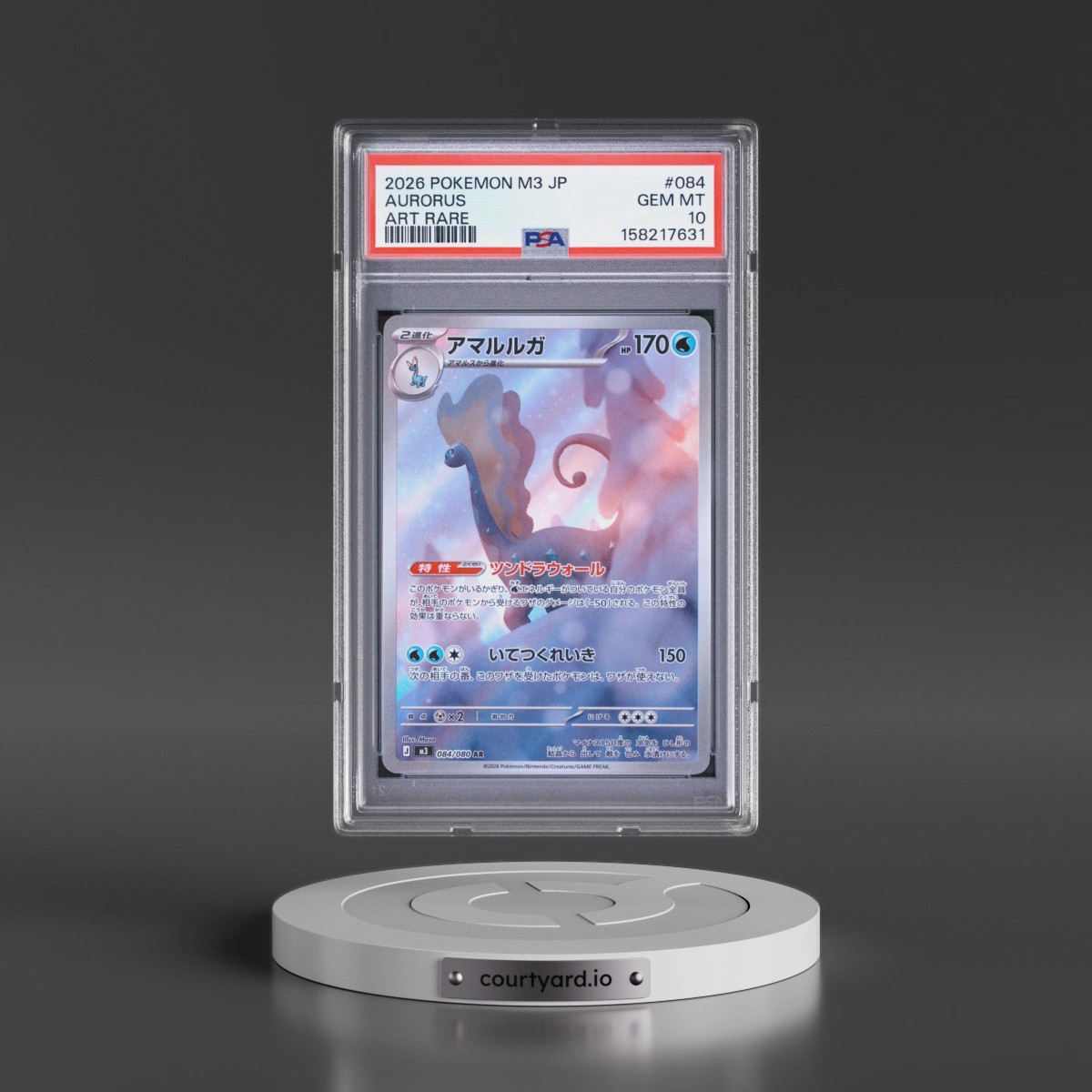 2026 Pokémon M3-Nullifying Zero #084 Aurorus - Art Rare (PSA 10 GEM MINT)