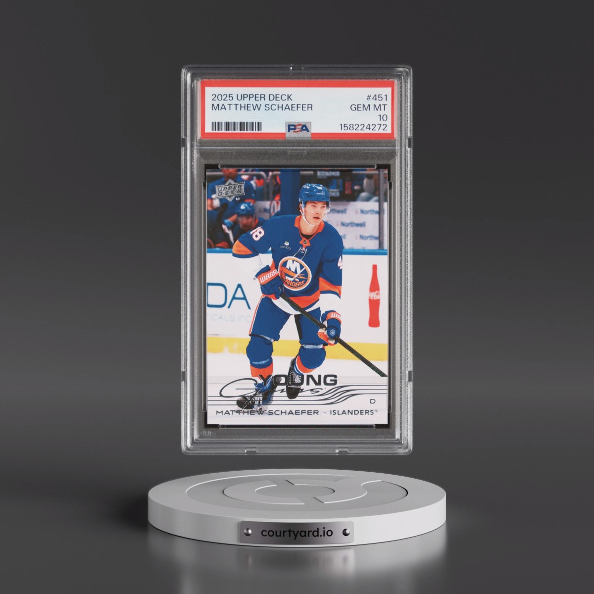 2025 Upper Deck #451 Matthew Schaefer (PSA 10 GEM MINT)