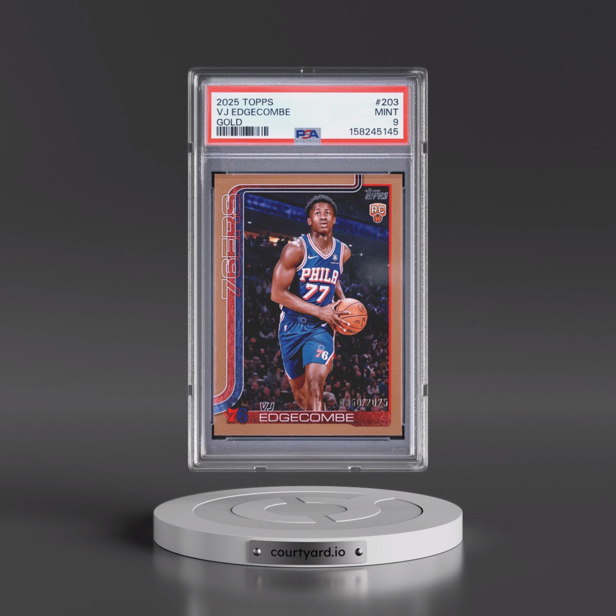2025 Topps VJ Edgecombe - Gold #203 PSA 9