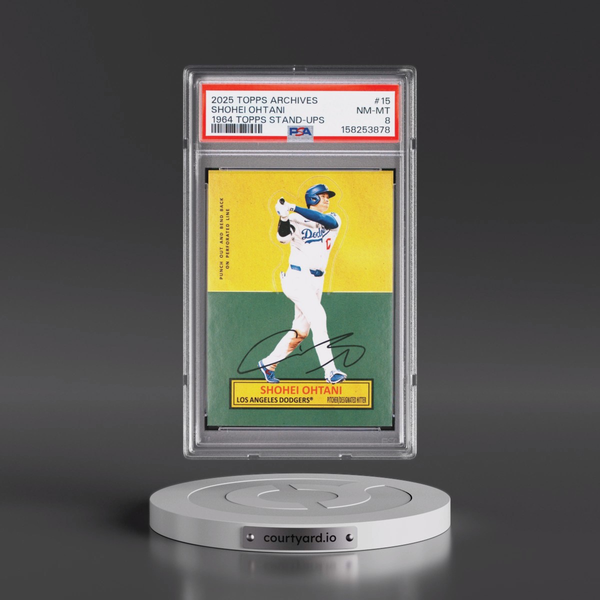 2025 Topps Archives 1964 Topps Stand-Ups #15 Shohei Ohtani (PSA 8 NM-MT)