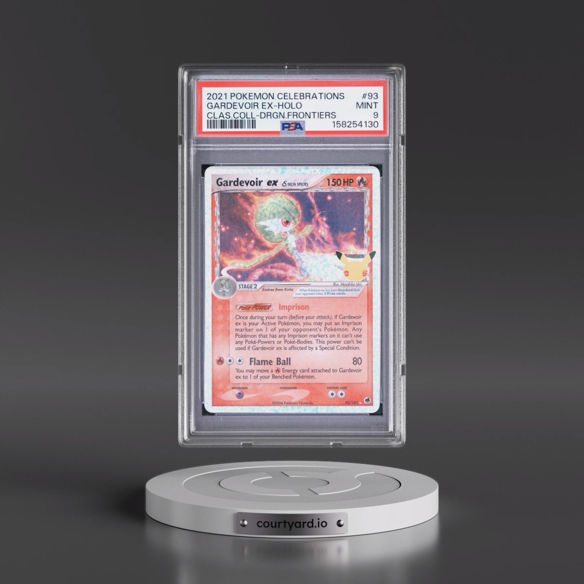 2021 Pokémon Celebrations Classic Collection #93 Gardevoir EX - Holo Holo (PSA 9 MINT)