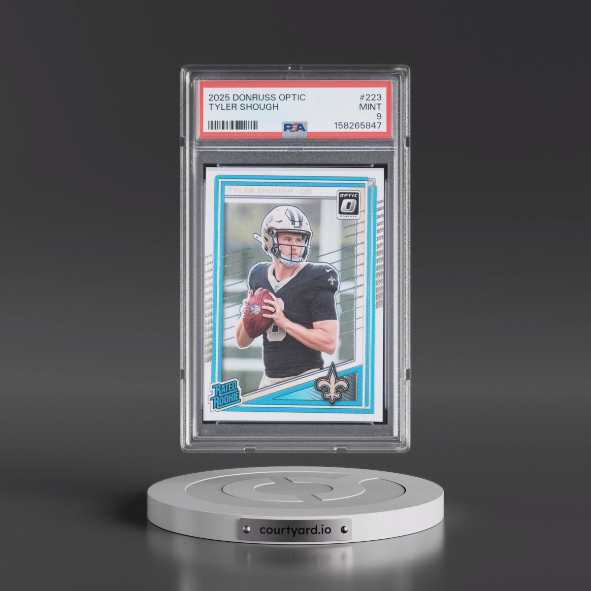 2025 Panini Donruss Optic #223 Tyler Shough (PSA 9 MINT)