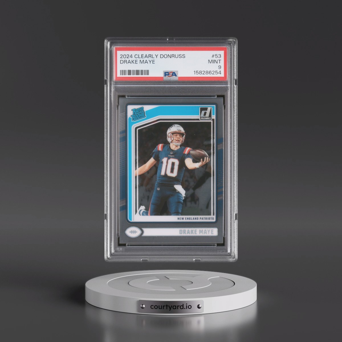 2024 Panini Clearly Donruss #53 Drake Maye (PSA 9 MINT)