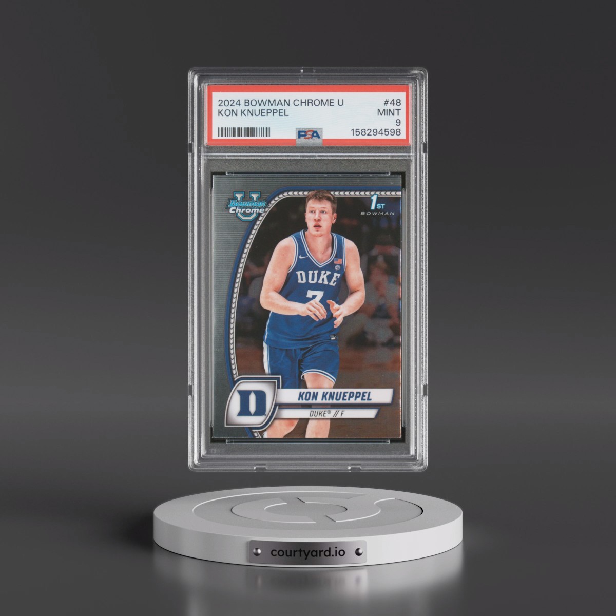 2024 Bowman Chrome University Kon Knueppel #48 PSA 9