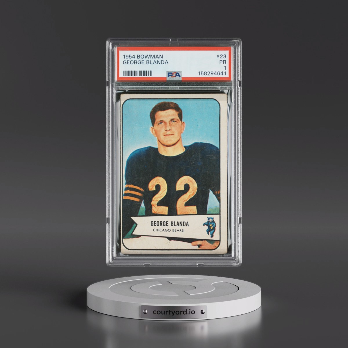 1954 Bowman #23 George Blanda (PSA 1 PR)