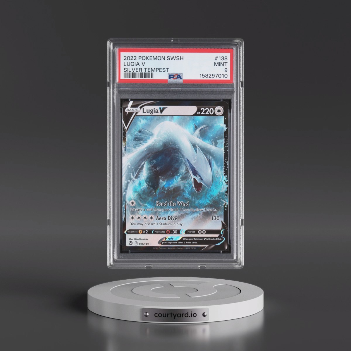 2022 Pokémon Sword & Shield Silver Tempest #138 Lugia V - Holo (PSA 9 MINT)