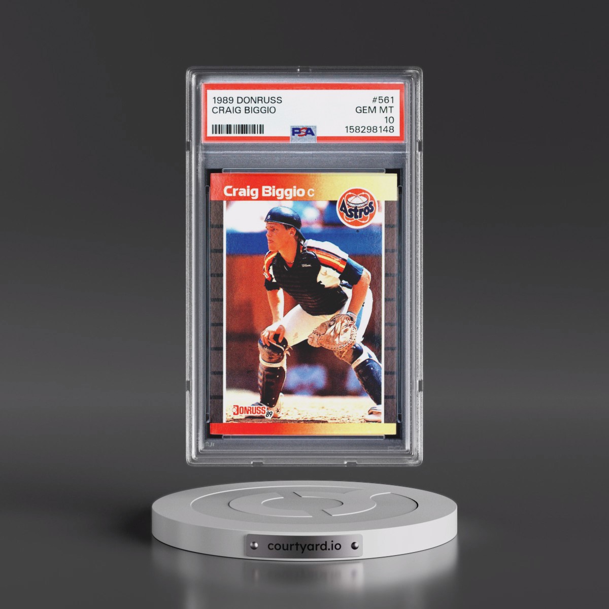 1989 Donruss #561 Craig Biggio (PSA 10 GEM MINT)