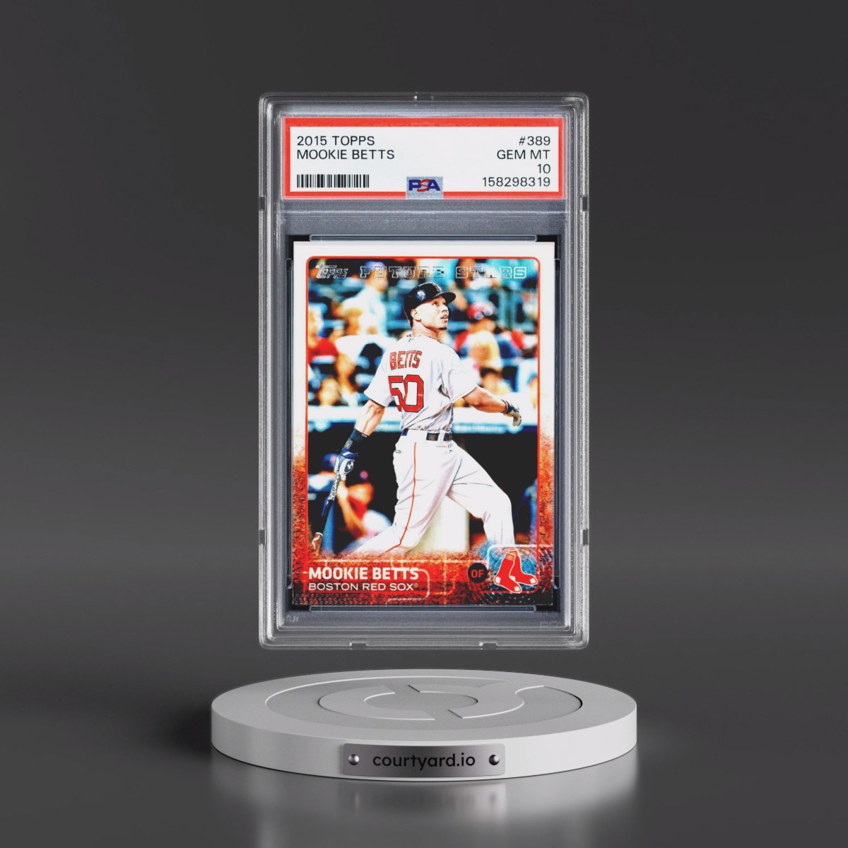 2015 Topps #389 Mookie Betts (PSA 10 GEM MINT)
