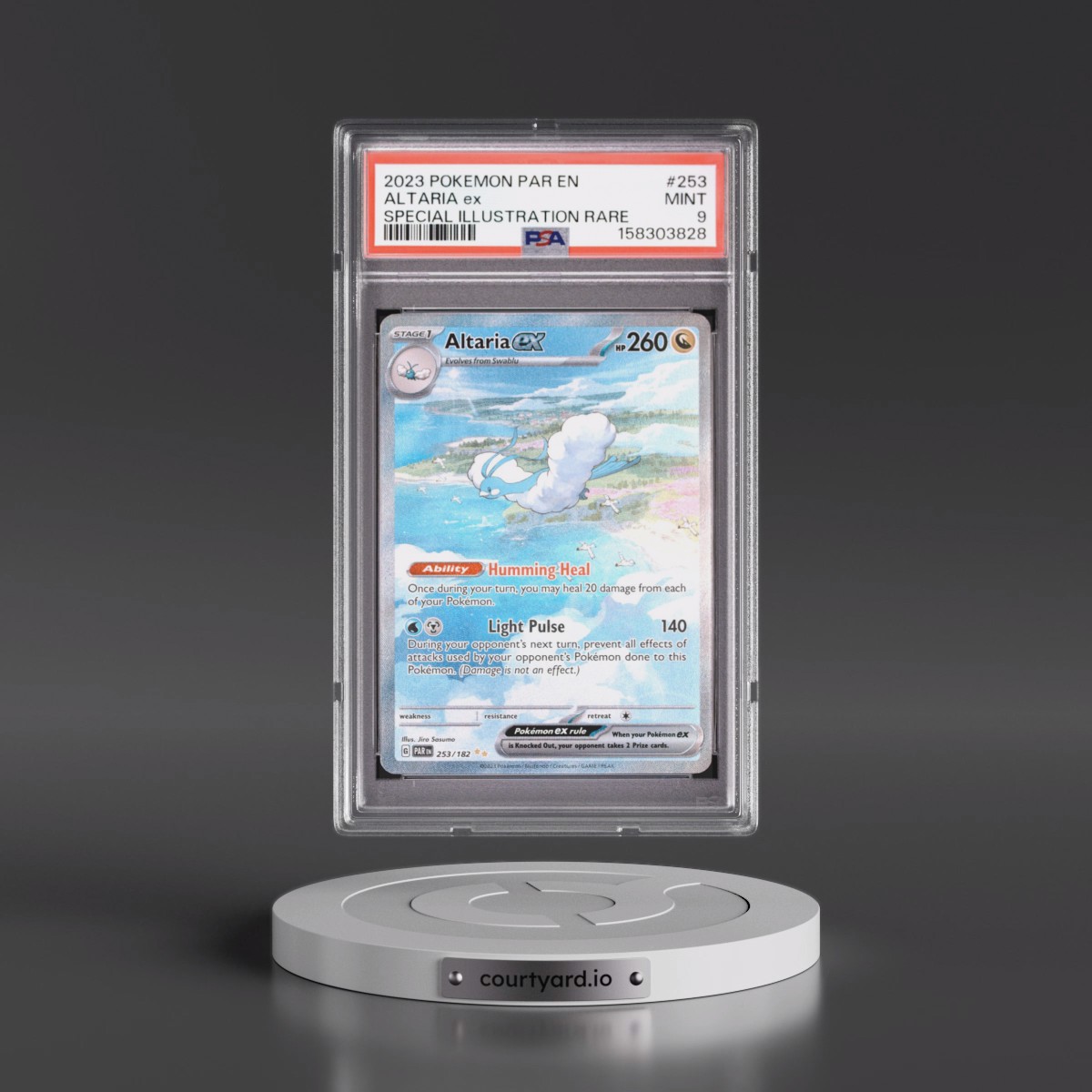 2023 Pokémon Par EN-Paradox Rift #253 Altaria EX - Holo Special Illustration Rare (PSA 9 MINT)