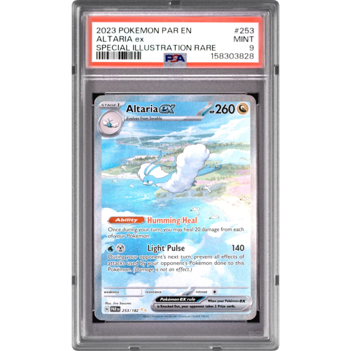 2023 Pokémon Par EN-Paradox Rift #253 Altaria EX - Holo Special Illustration Rare (PSA 9 MINT)