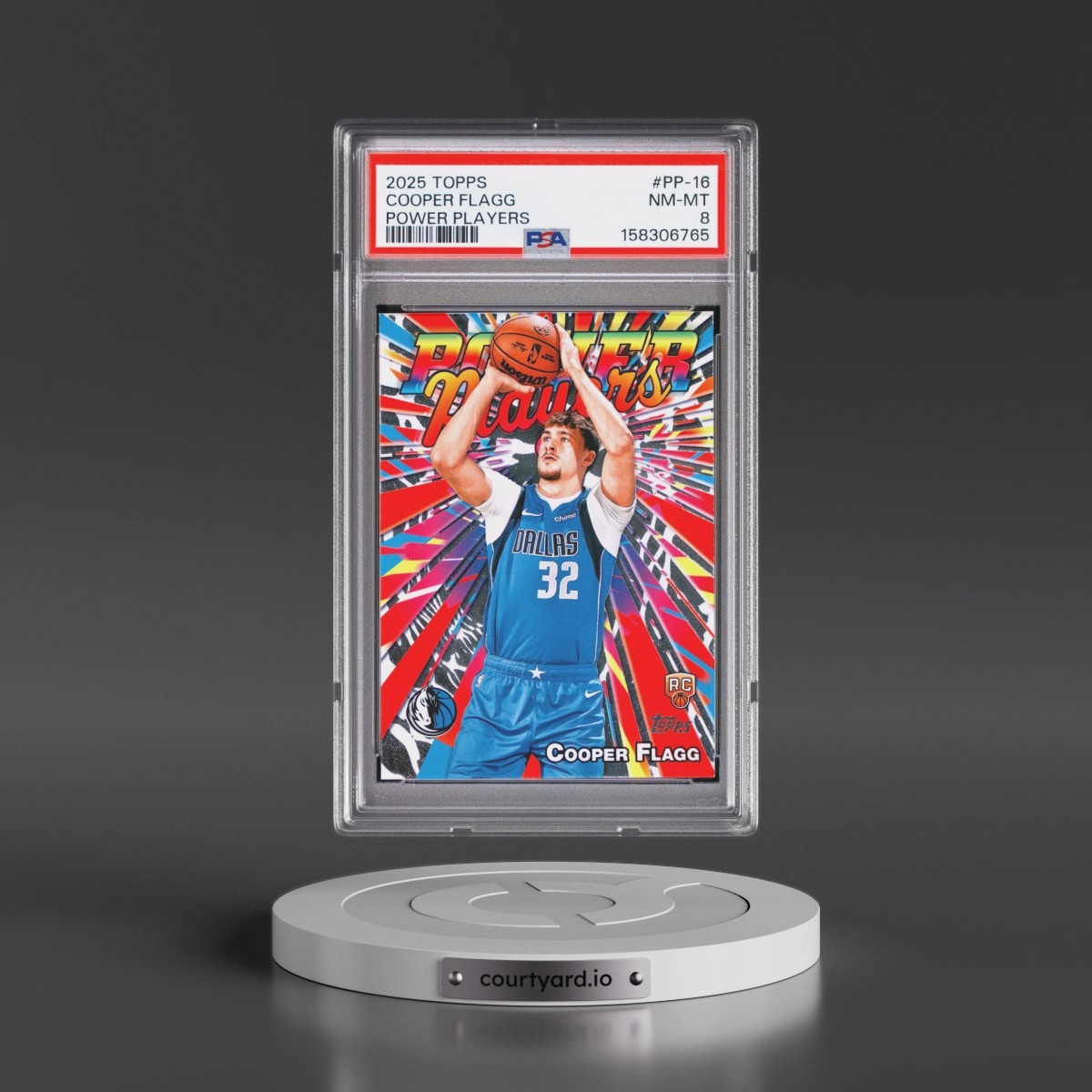 2025 Topps Power Players #PP-16 Cooper Flagg (PSA 8 NM-MT)