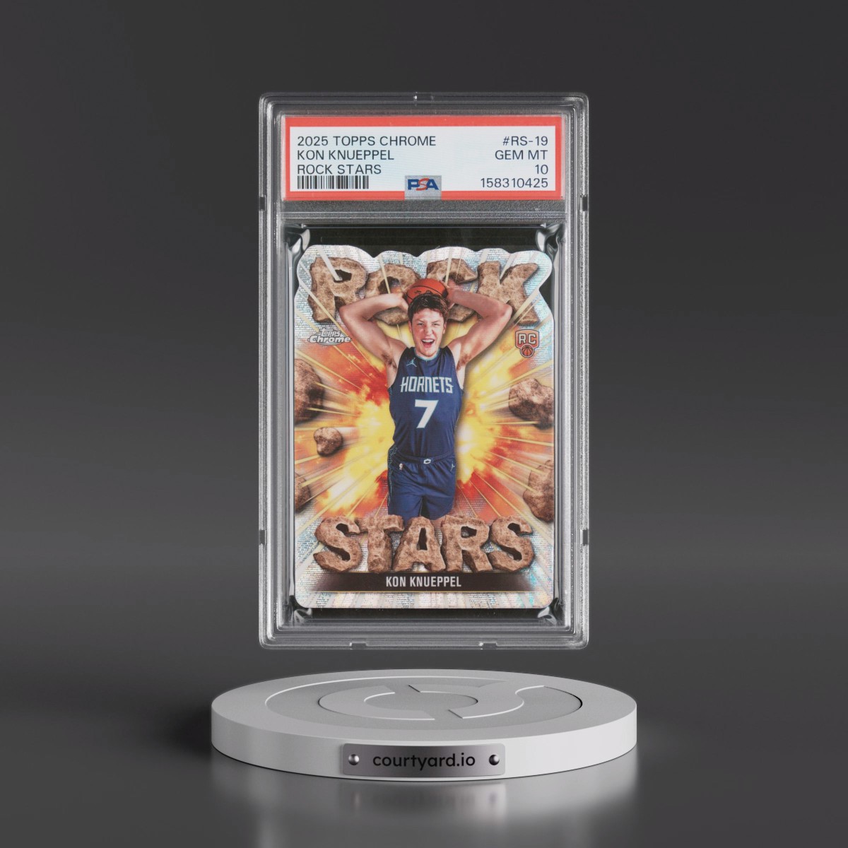 2025 Topps Chrome Rock Stars #RS-19 Kon Knueppel (PSA 10 GEM MINT)