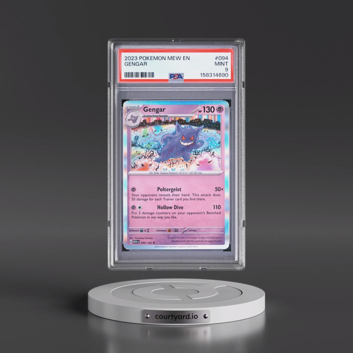 2023 Pokémon Mew EN-151 #094 Gengar (PSA 9 MINT)