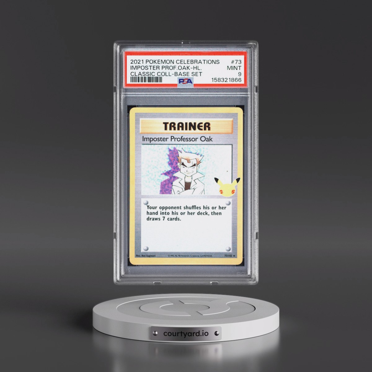 2021 Pokémon Celebrations Classic Collection #73 Imposter Professor Oak - Holo (PSA 9 MINT)
