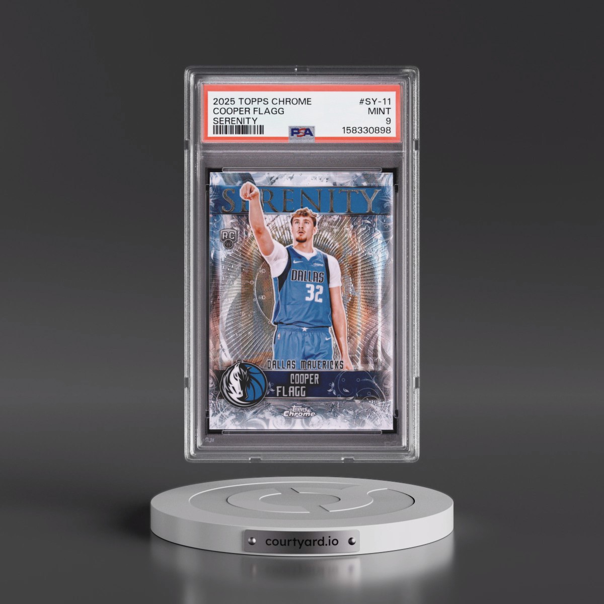 2025 Topps Chrome Serenity #SY-11 Cooper Flagg (PSA 9 MINT)