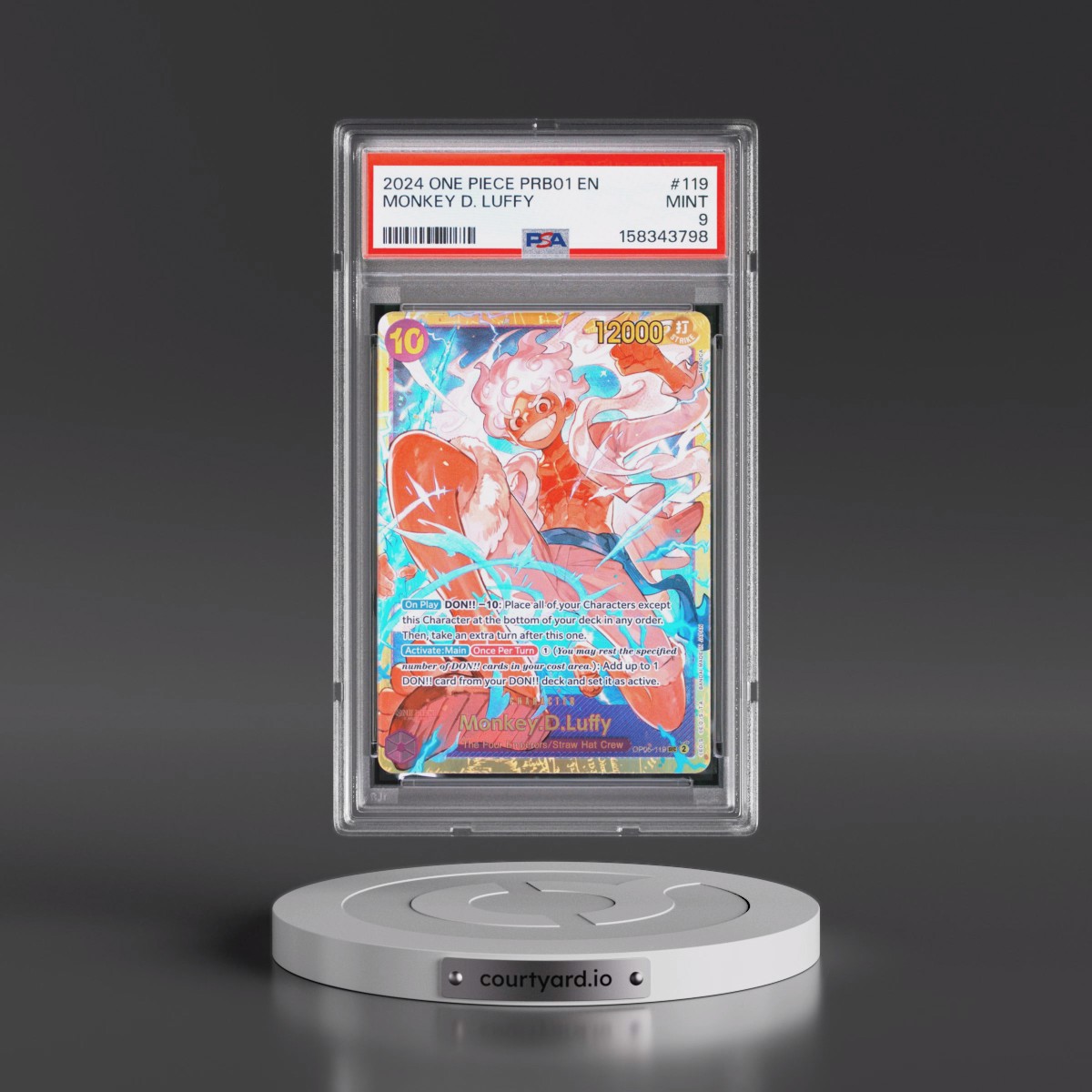 2024 One Piece PRB01-Premium Booster -One Piece Card the Best #119 Monkey D. Luffy (PSA 9 MINT)
