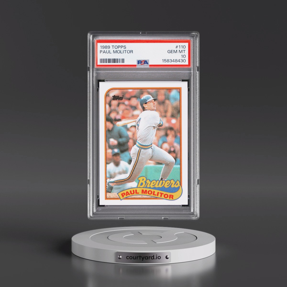 1989 Topps #110 Paul Molitor (PSA 10 GEM MINT)