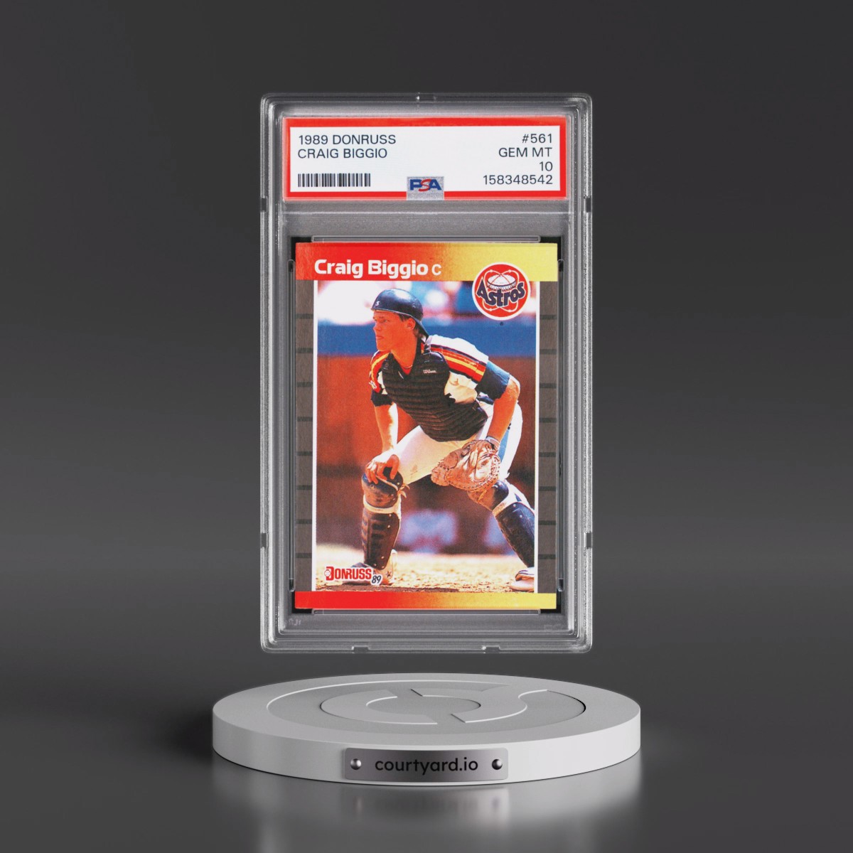 1989 Donruss #561 Craig Biggio (PSA 10 GEM MINT)