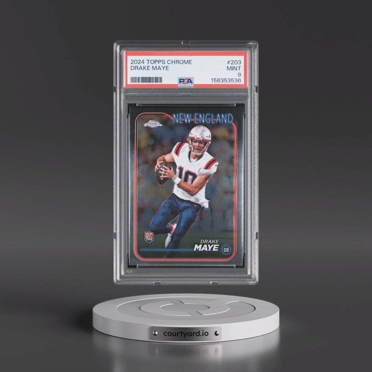 2024 Topps Chrome #203 Drake Maye (PSA 9 MINT)