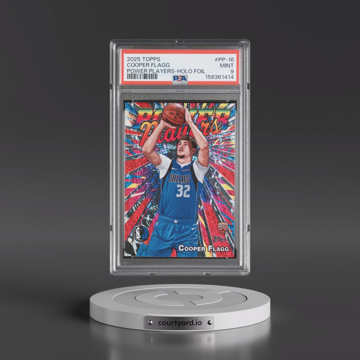 2025 Topps Power Players #PP-16 Cooper Flagg - Holo Foil (PSA 9 MINT)