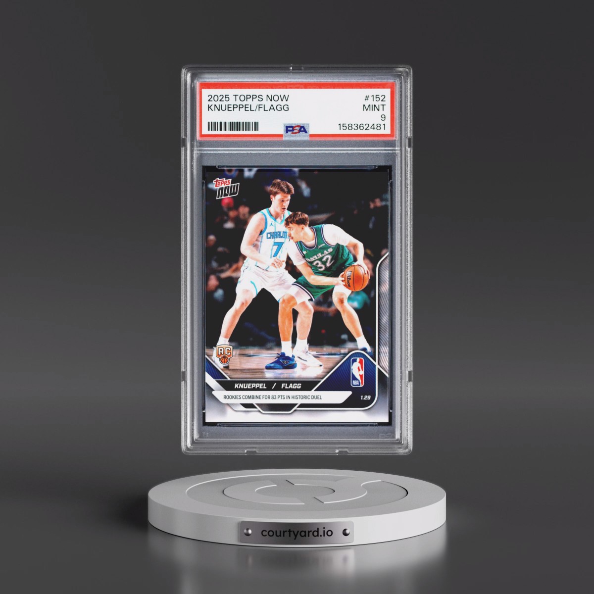 2025 Topps Now #152 Cooper Flagg/Kon Knueppel (PSA 9 MINT)
