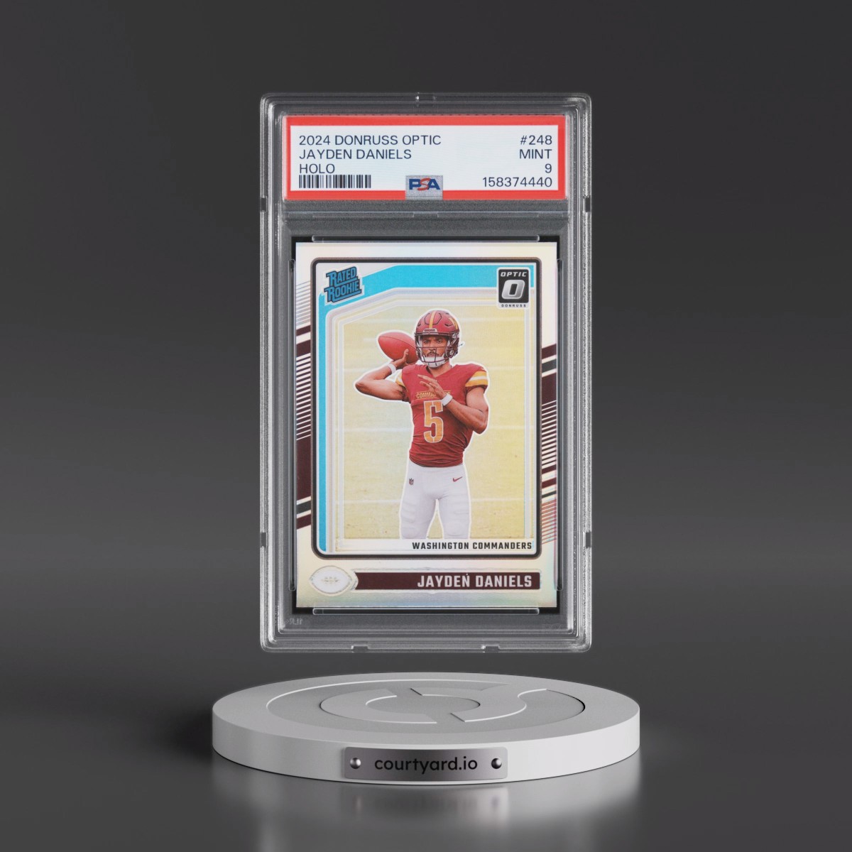2024 Panini Donruss Optic #248 Jayden Daniels - Holo (PSA 9 MINT)