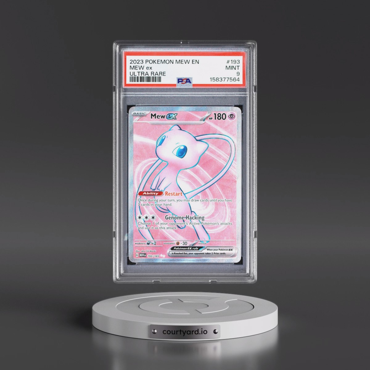 2023 Pokémon Mew EN-151 #193 Mew EX - Holo Ultra Rare (PSA 9 MINT)