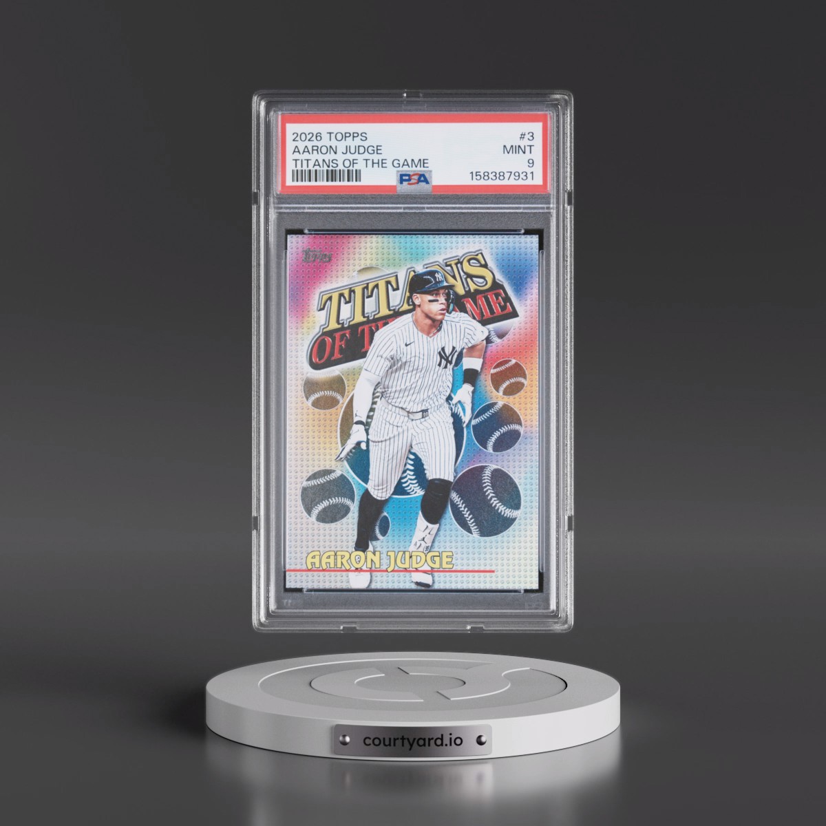 2026 Topps Titans of the Game #3 Aaron Judge (PSA 9 MINT)