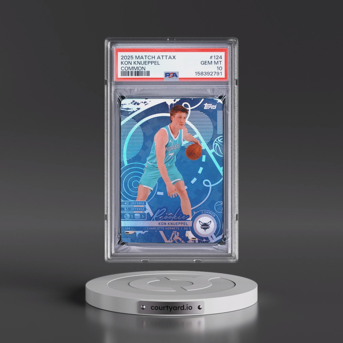 2025 Topps Match Attax #124 Kon Knueppel - Common (PSA 10 GEM MINT)
