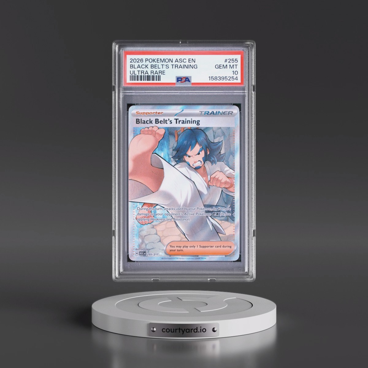 2026 Pokémon Asc EN-Ascended Heroes #255 Black Belt's Training - Ultra Rare (PSA 10 GEM MINT)