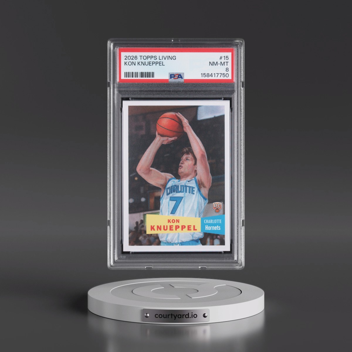 2026 Topps Living Kon Knueppel #15 PSA 8