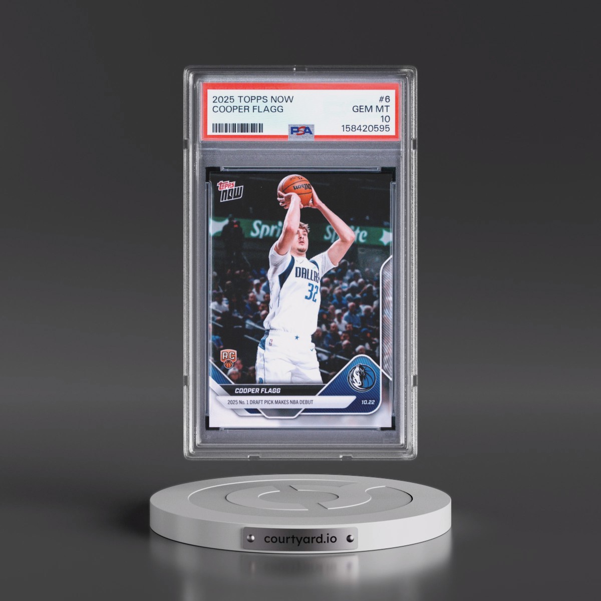 2025 Topps Now #6 Cooper Flagg (PSA 10 GEM MINT)