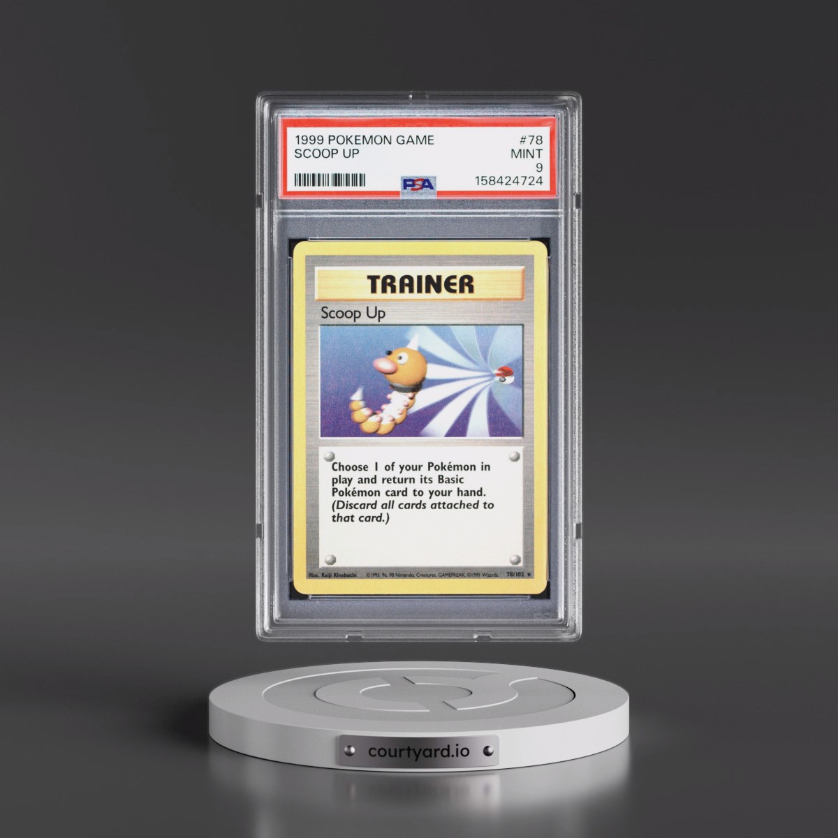 1999 Pokémon Game Scoop Up #78 PSA 9