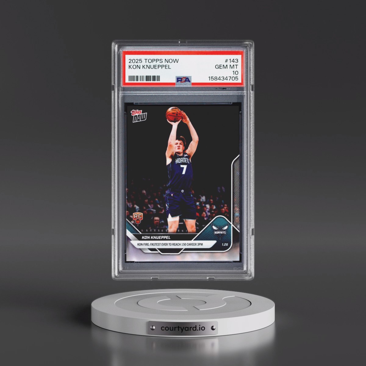 2025 Topps Now #143 Kon Knueppel (PSA 10 GEM MINT)