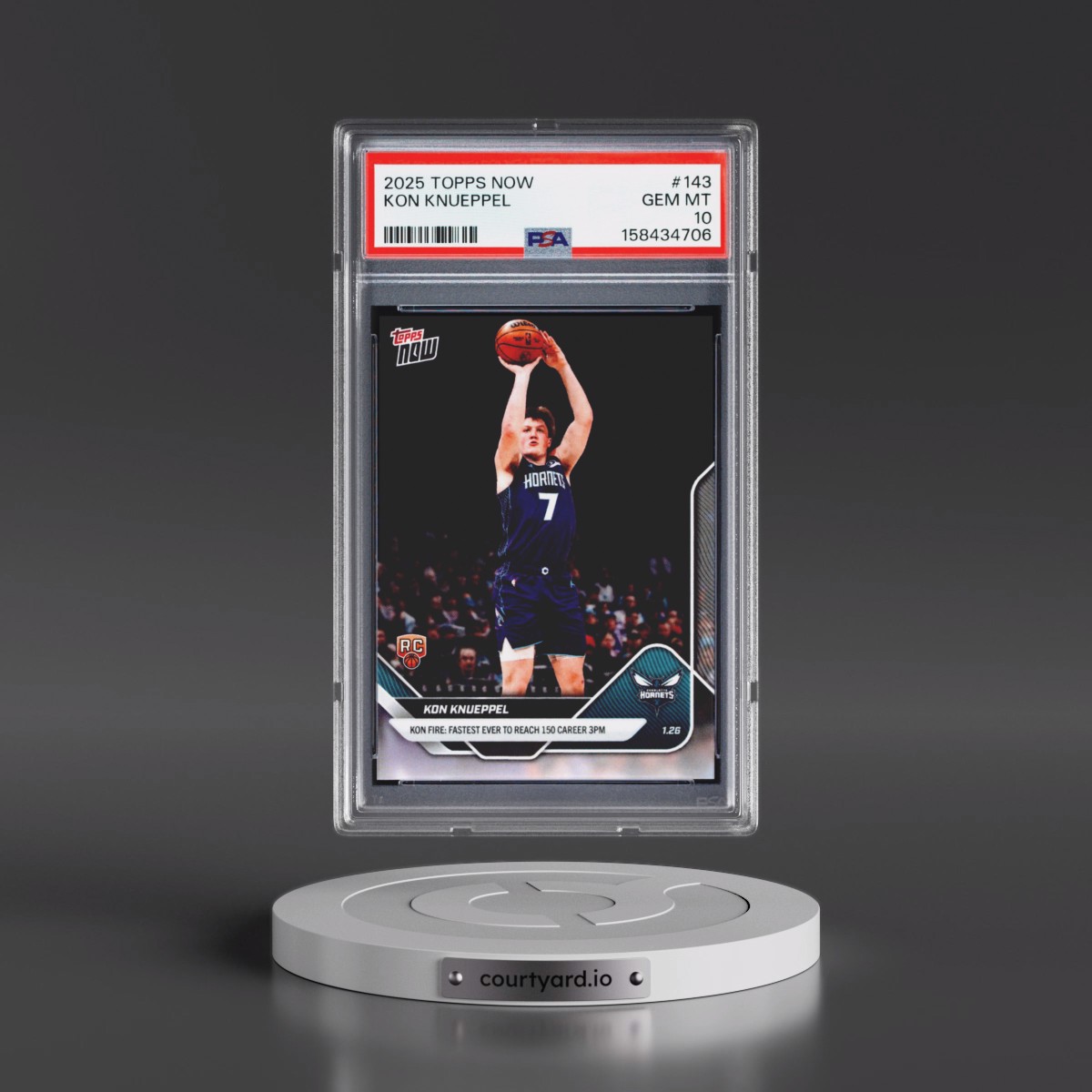 2025 Topps Now #143 Kon Knueppel (PSA 10 GEM MINT)