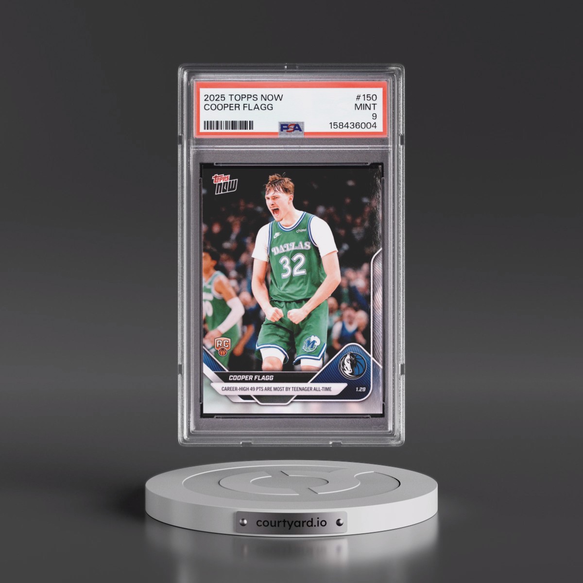 2025 Topps Now #150 Cooper Flagg (PSA 9 MINT)
