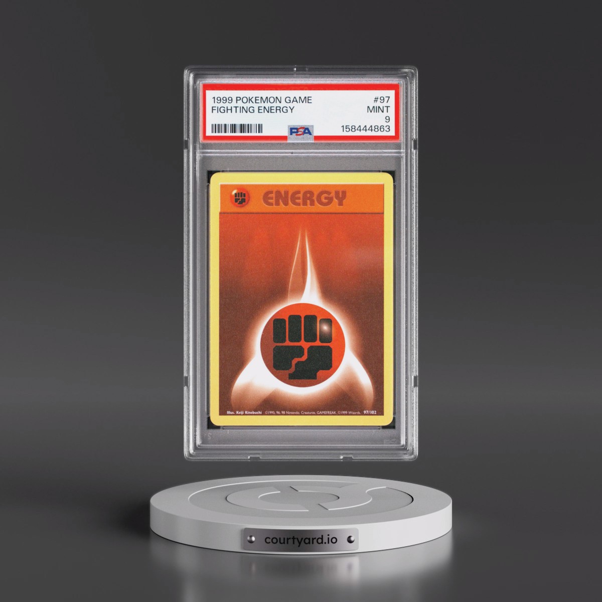 1999 Pokémon Game #97 Fighting Energy (PSA 9 MINT)