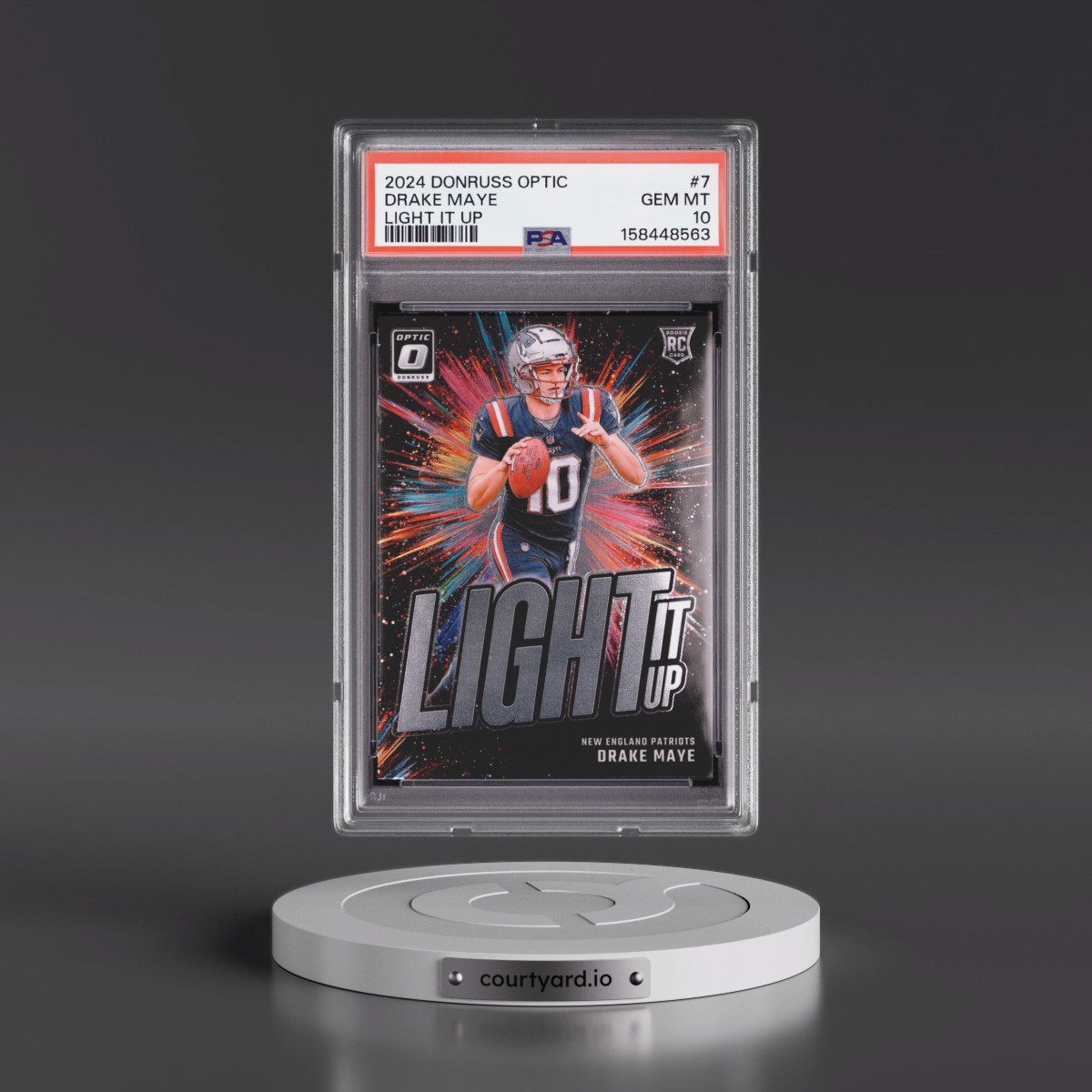 2024 Panini Donruss Optic Light It Up #7 Drake Maye (PSA 10 GEM MINT)