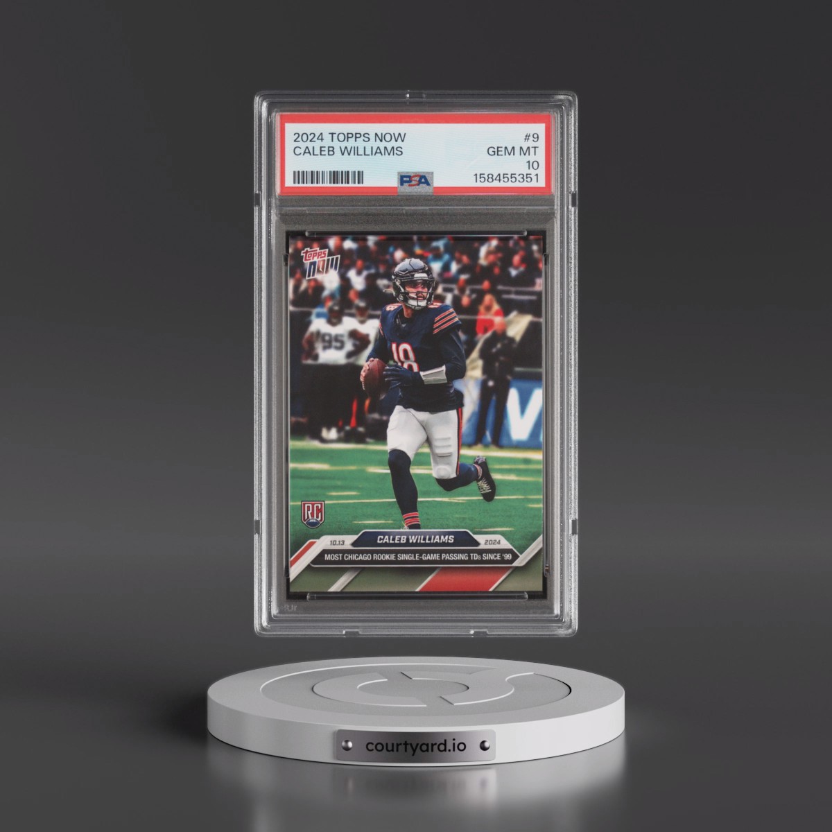 2024 Topps Now #9 Caleb Williams (PSA 10 GEM MINT)