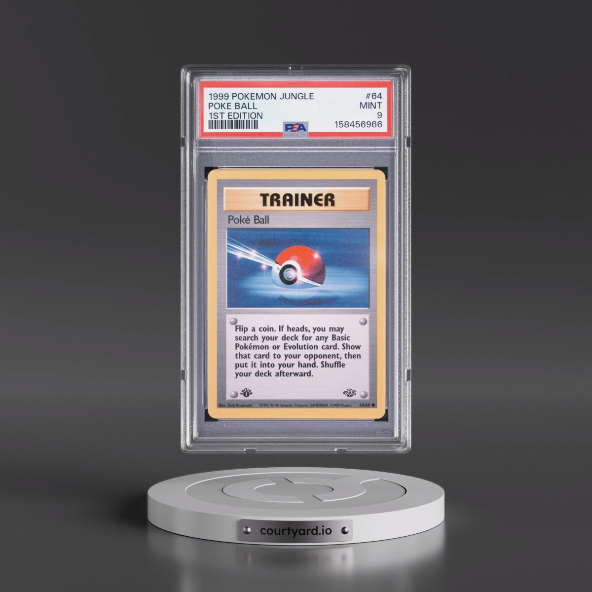 1999 Pokémon Jungle #64 Poke Ball - 1st Edition (PSA 9 MINT)