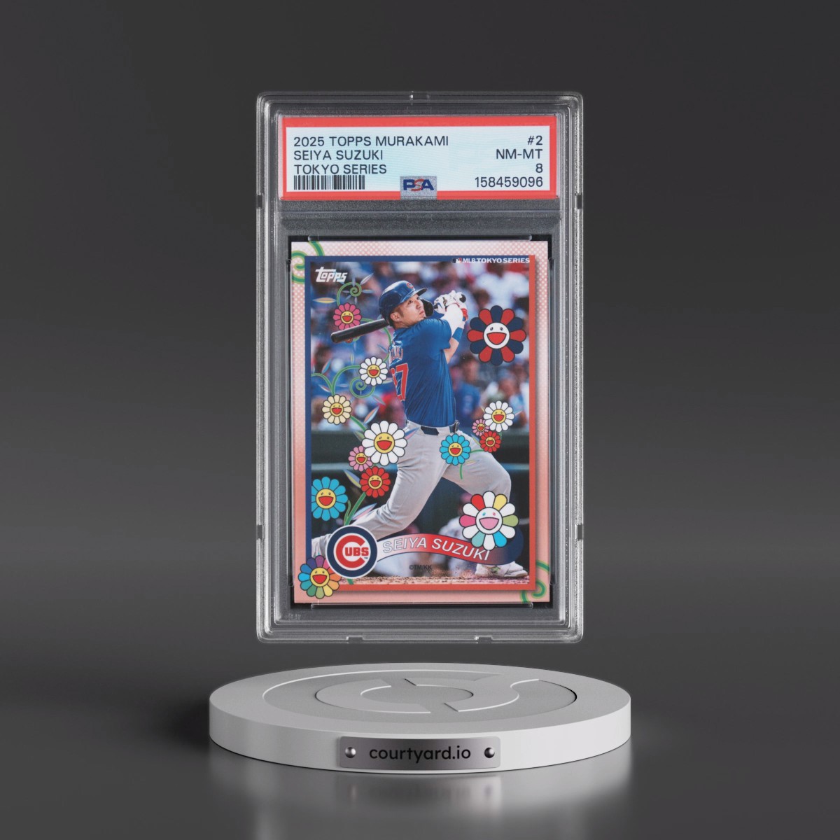 2025 Topps Takashi Murakami + MLB World Tour Tokyo Series #2 Seiya Suzuki (PSA 8 NM-MT)