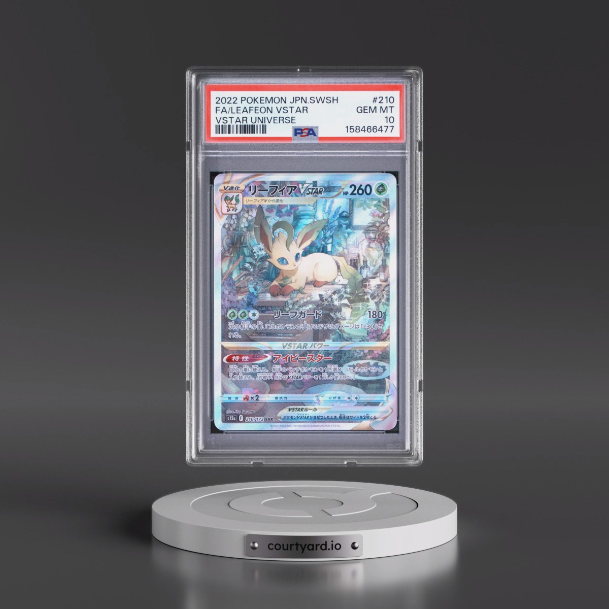 2022 Pokémon Sword & Shield Vstar Universe #210 Leafeon Vstar - Full Art (PSA 10 GEM MINT)