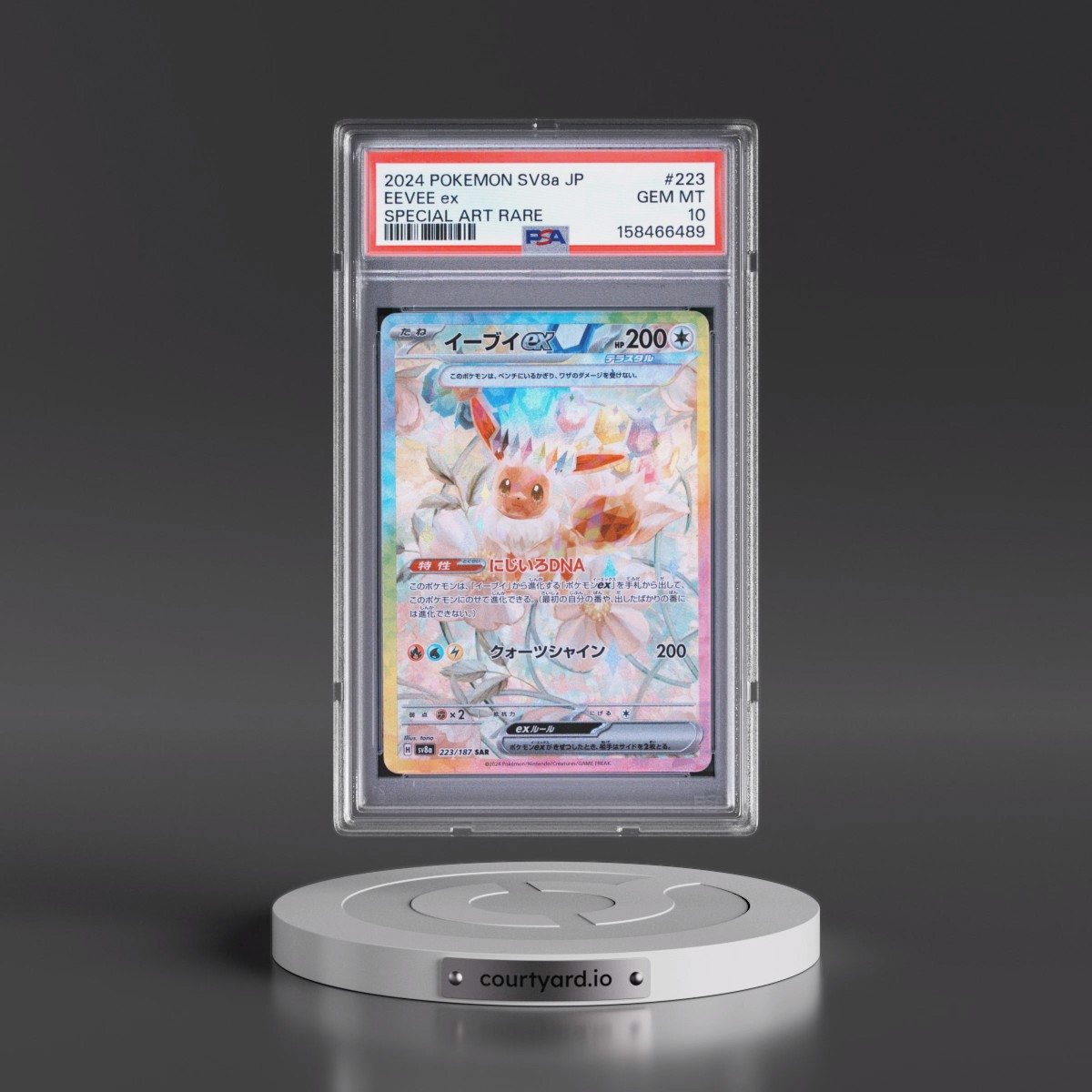 2024 Pokémon Sv8a-Terastal Fest EX #223 Eevee EX - Holo Special Art Rare (PSA 10 GEM MINT)