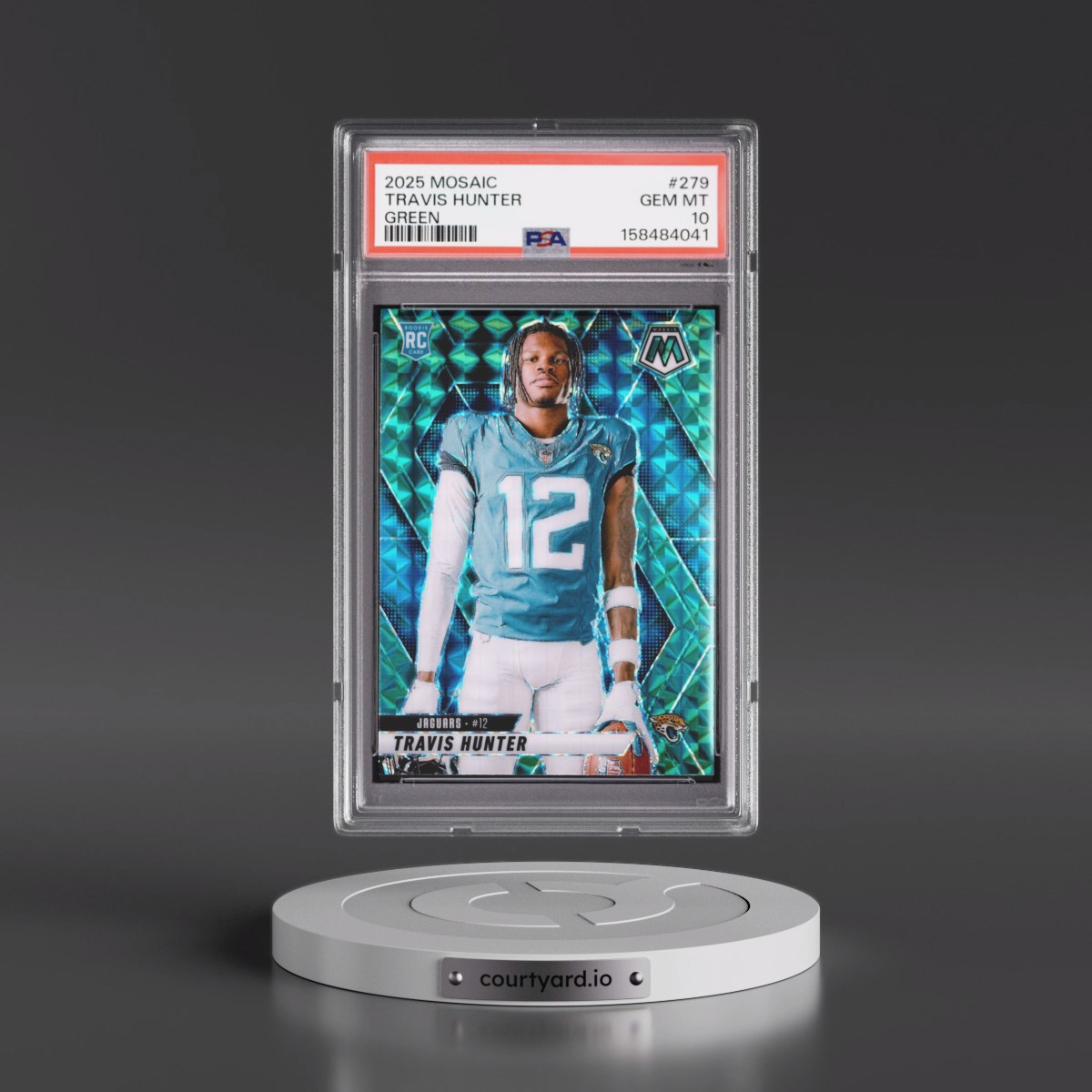 2025 Panini Mosaic Travis Hunter - Green #279 PSA 10