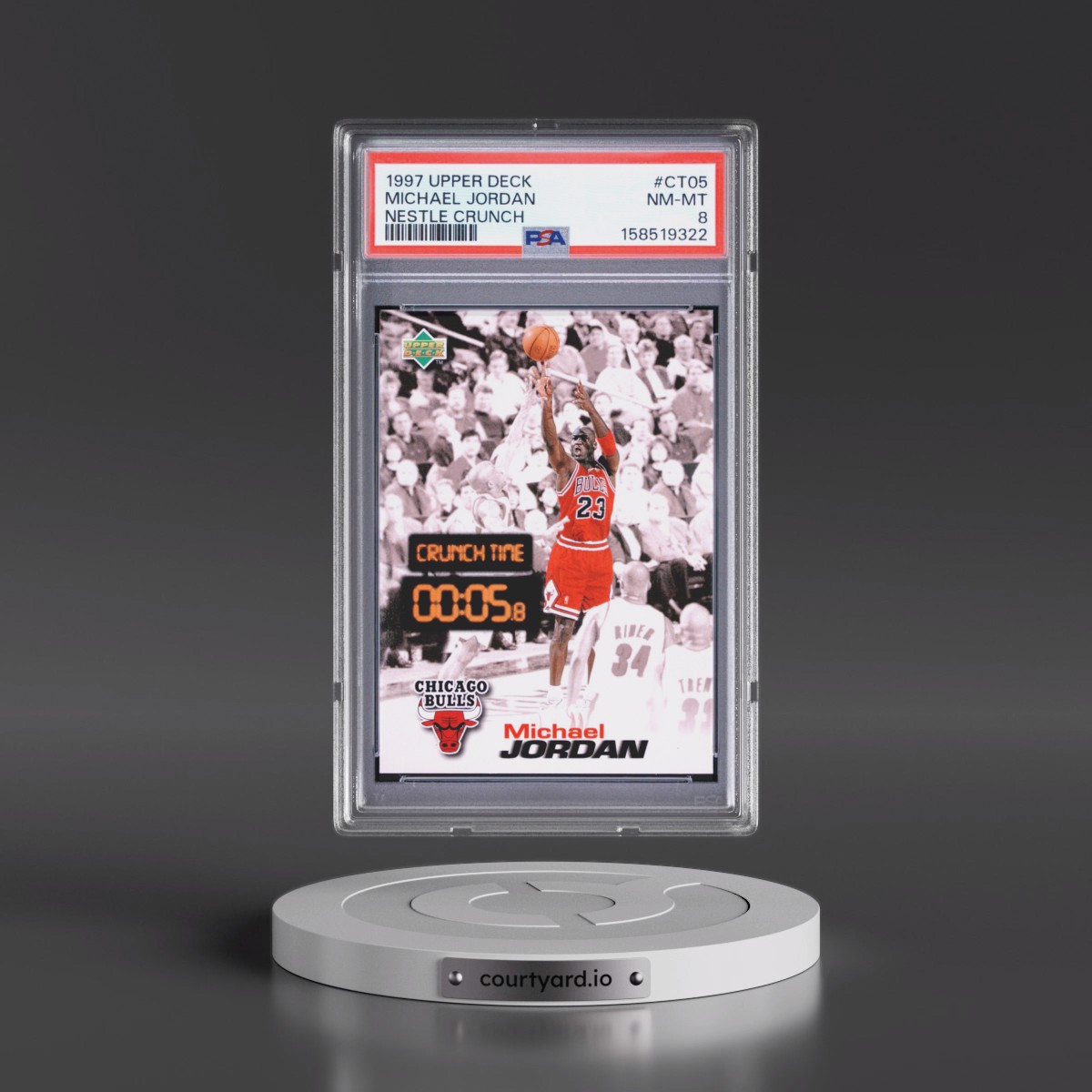 1997 Upper Deck Nestle Crunch #CT05 Michael Jordan (PSA 8 NM-MT)