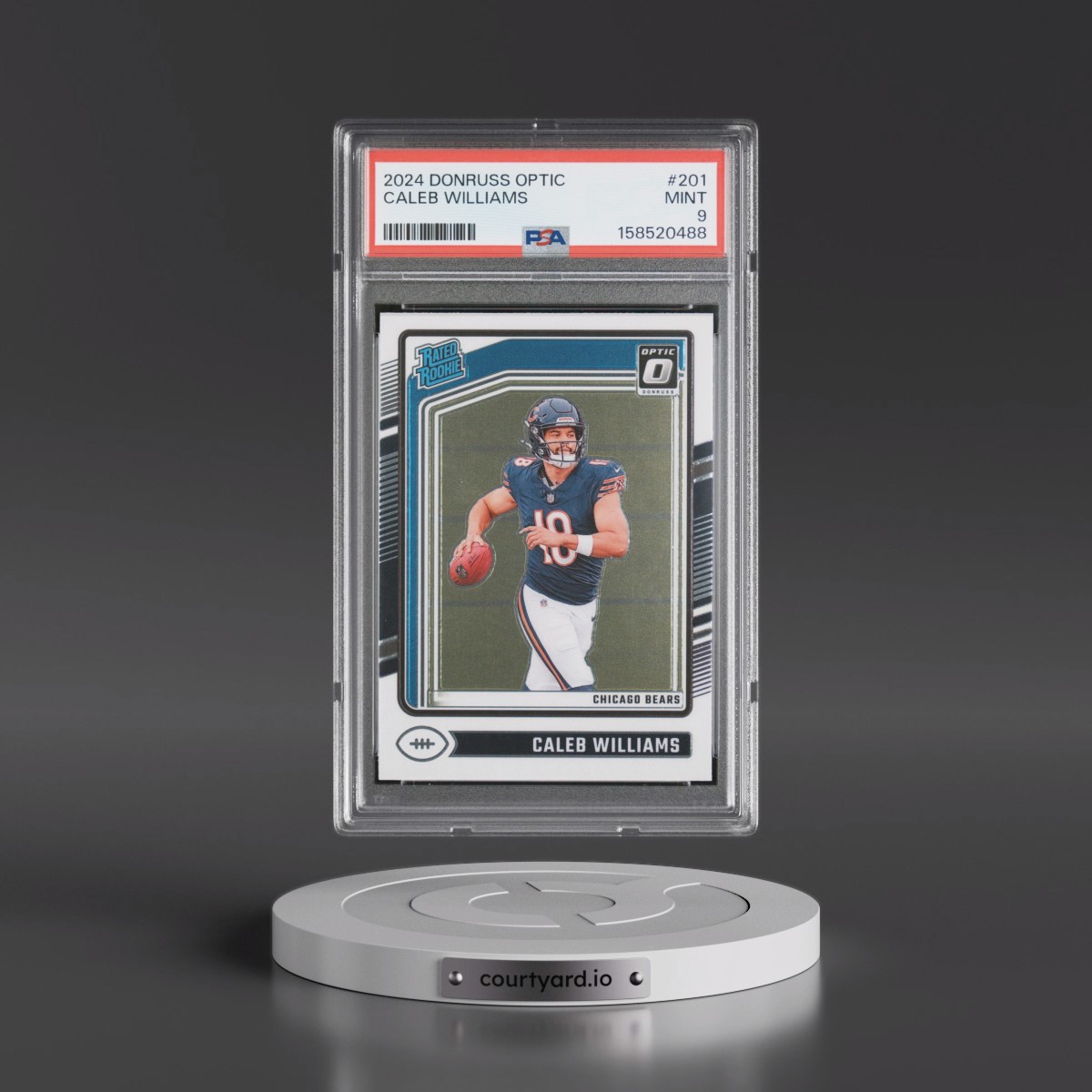 2024 Panini Donruss Optic #201 Caleb Williams (PSA 9 MINT)