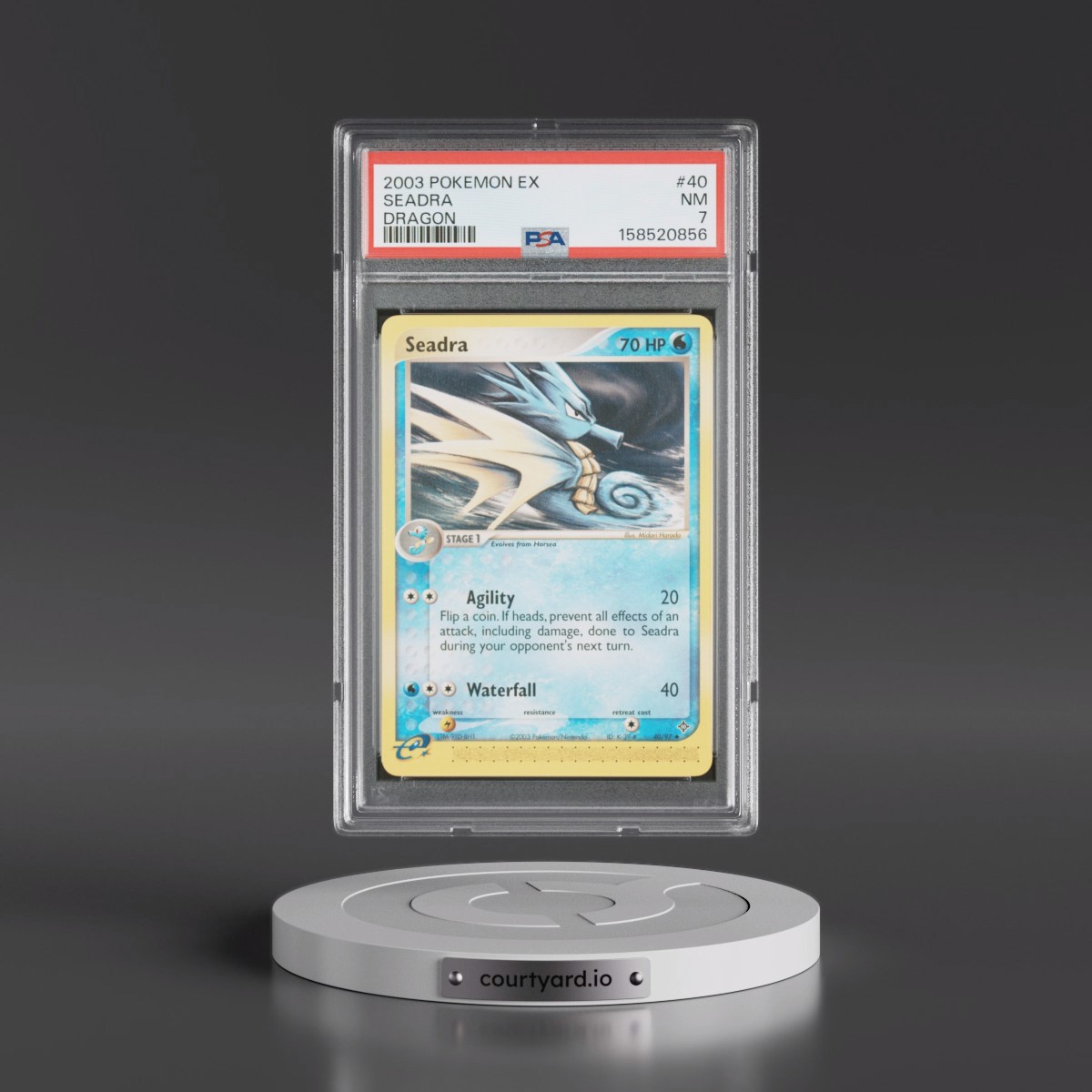 2003 Pokémon EX Dragon #40 Seadra (PSA 7 NM)