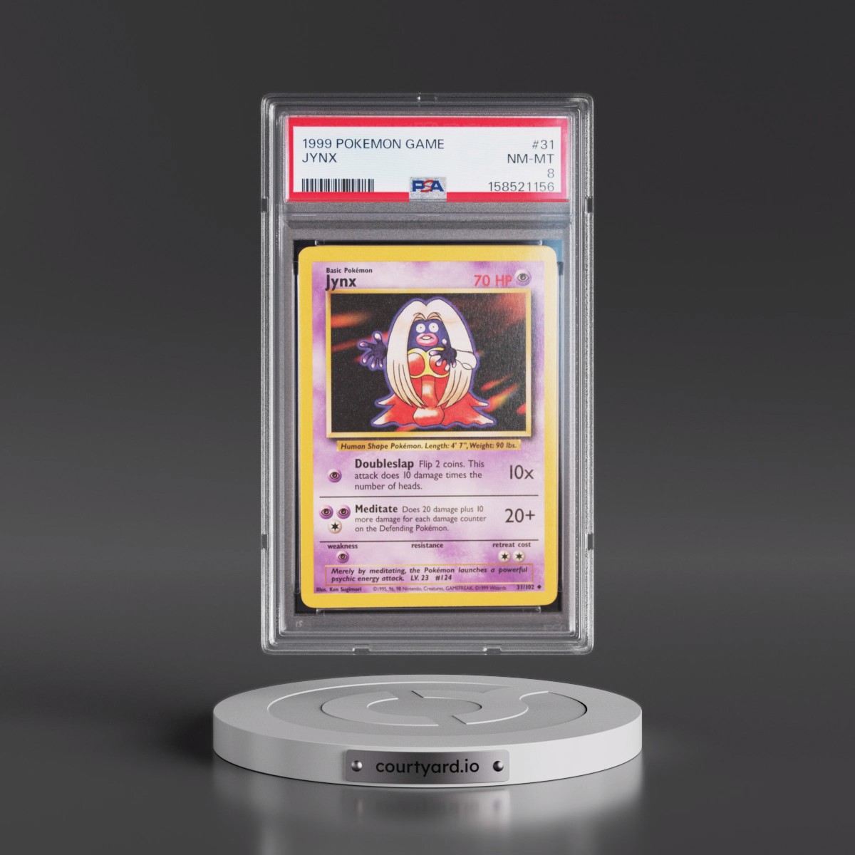 1999 Pokémon Game #31 Jynx (PSA 8 NM-MT)