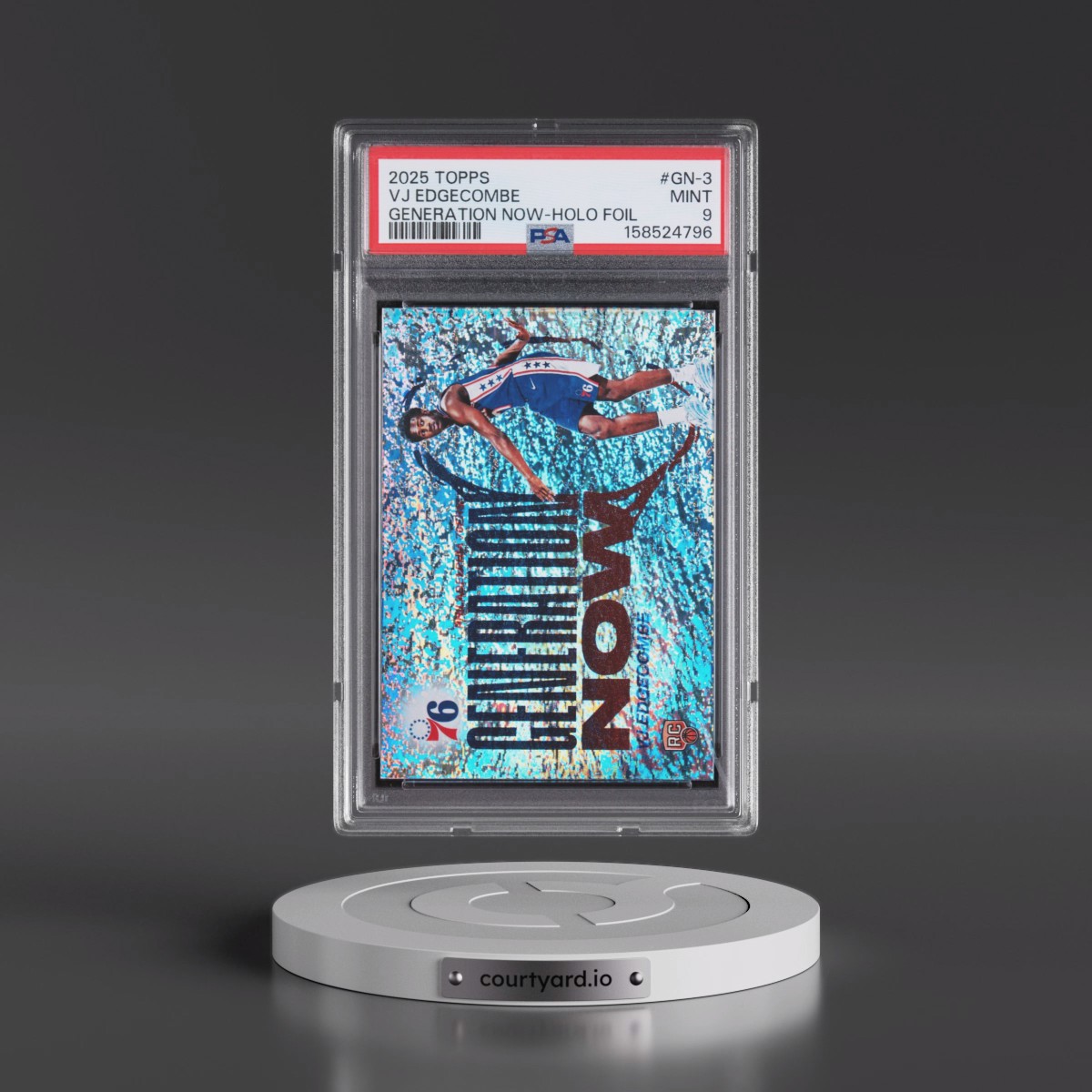 2025 Topps Generation Now #GN-3 VJ Edgecombe - Holo Foil (PSA 9 MINT)