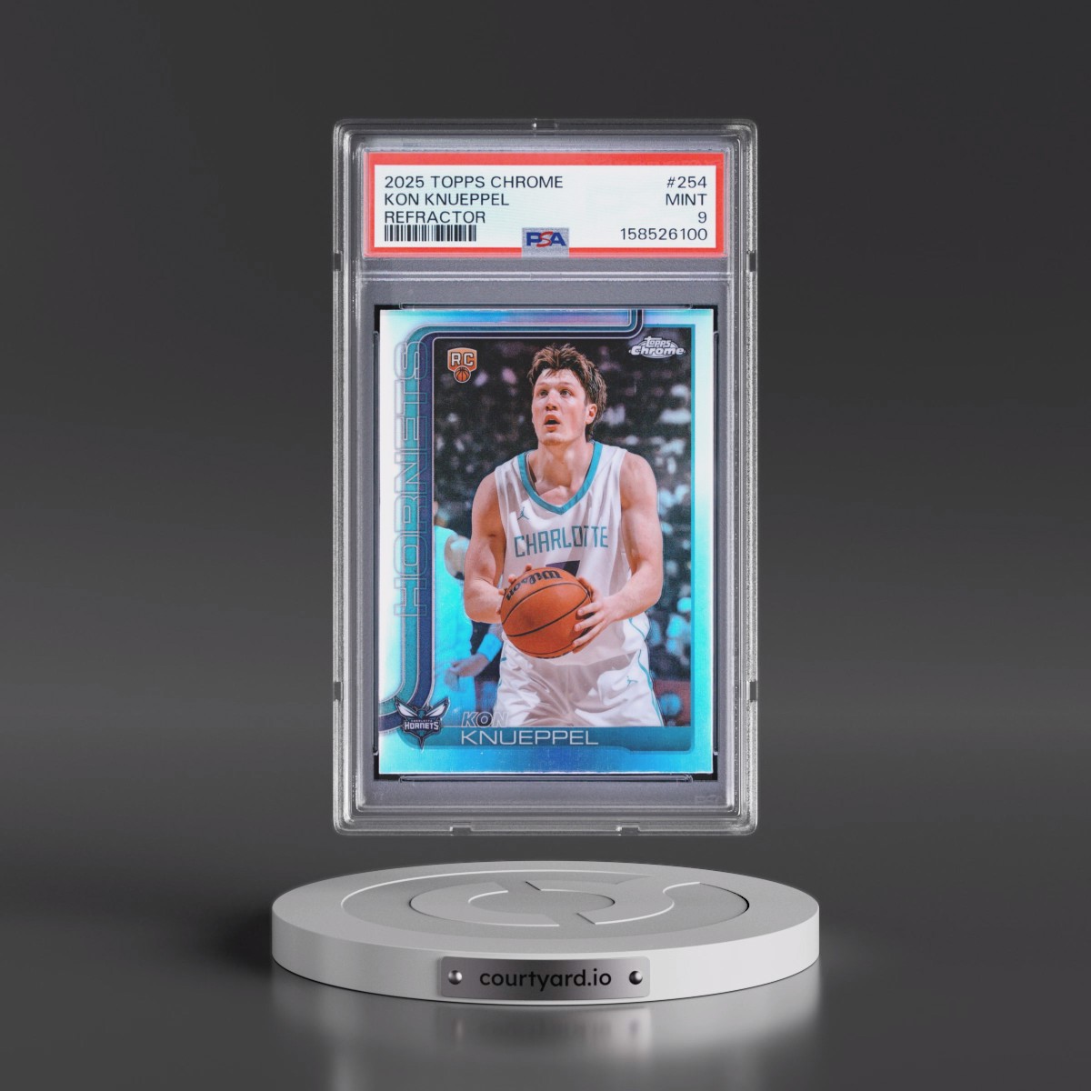 2025 Topps Chrome #254 Kon Knueppel - Refractor (PSA 9 MINT)
